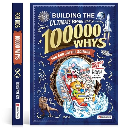100,000 Whys kids encyclopedia book cover and pages